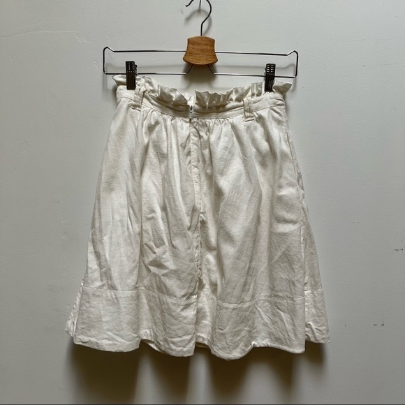 Odille White Paper Bag Skirt - Picture 5 of 11